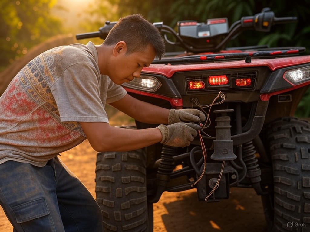 Maintenance of ATV brake light switch