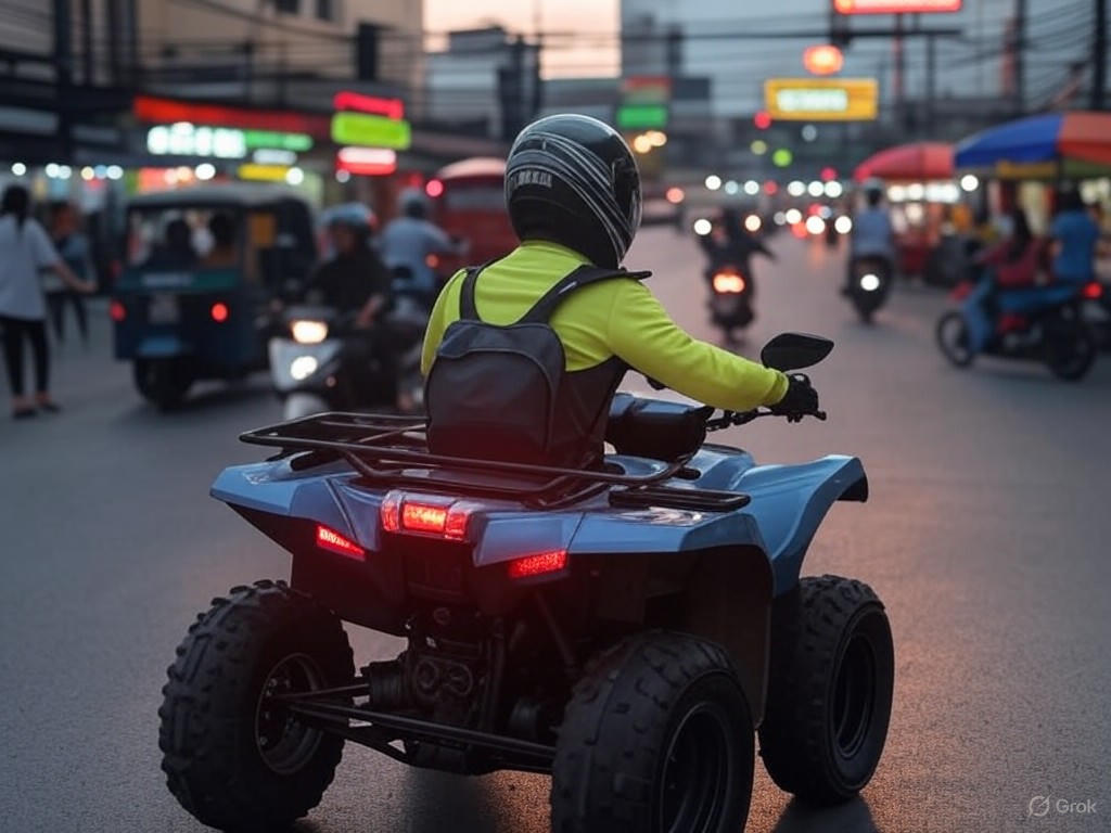 Safe ATV operation in urban Thailand